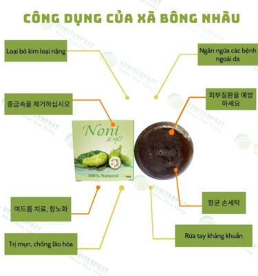 Công dụng của xà bông nhàu đối với làn da
