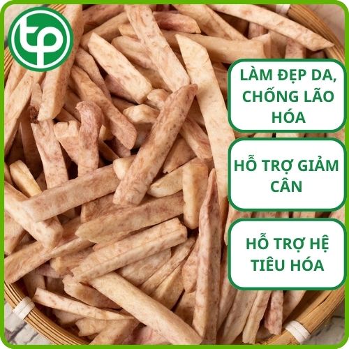 Khoai môn sấy giòn hỗ trợ làm đẹp da
