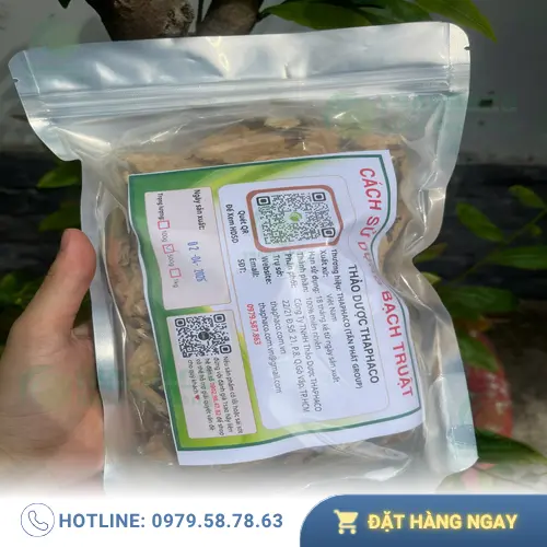 Bạch truật khô thành phẩm chất lượng cao của Thảo Dược Tấn Phát