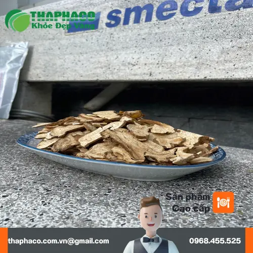 Bạch truật sấy khô được đóng gói cẩn thận tại Thảo Dược Tấn Phát