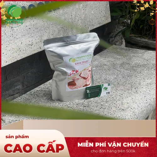 Bạch truật khô chất lượng cao đóng gói tại Thảo Dược Tấn Phát