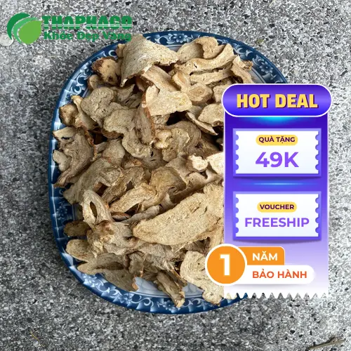 Bạch truật khô đã được sơ chế sẵn sàng để sử dụng trong các bài thuốc