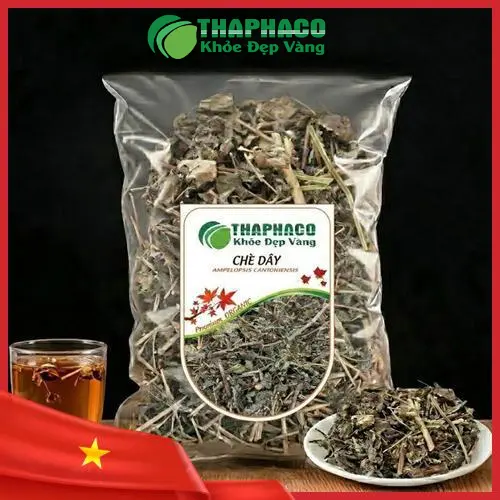 Hình ảnh cây chè dây tươi và khô