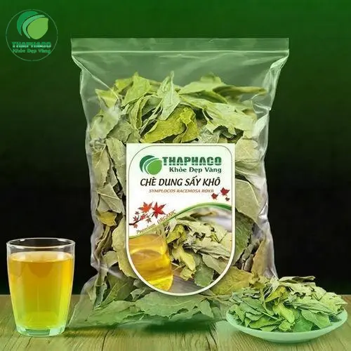 Chè vằng khô sau khi pha chế, màu sắc và hương vị tự nhiên