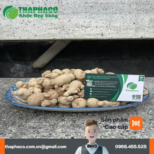 Hình ảnh củ tam thất nam đã được phơi khô và đóng gói cẩn thận đảm bảo vệ sinh