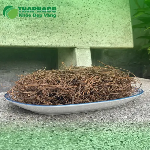 Hình ảnh dây tơ hồng khô đã được sơ chế và phơi khô