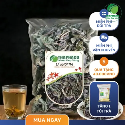 Lá khôi tía sấy khô nguyên chất từ Thảo Dược Tấn Phát