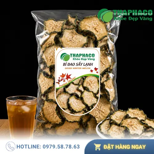Quy trình sản xuất bí đao sấy lạnh tại THAPHACO