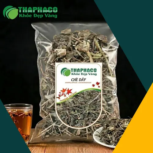 Chuẩn bị chè dây khô và dụng cụ pha trà