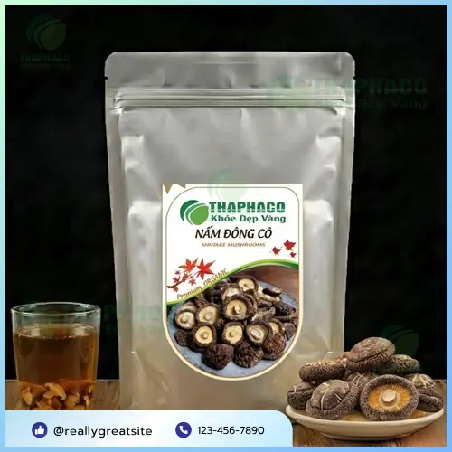 Nấm đông cô tươi và khô