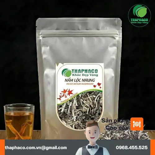 Nấm lộc nhung khô chất lượng cao tại THAPHACO