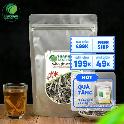 Hình ảnh nấm lộc nhung khô, nguyên vẹn