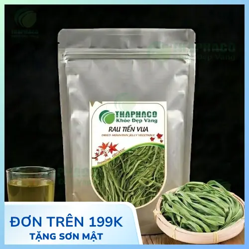 Rau tiến vua khô loại 1 có màu xanh ngọc tự nhiên và thân to đều