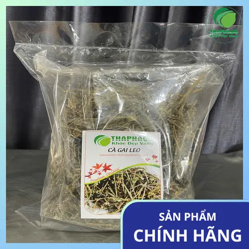 Trà cà gai leo khô đã được thái lát, đóng gói