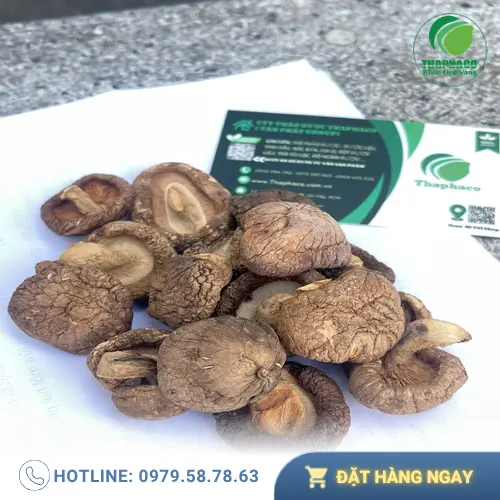 Nấm đông cô sấy khô chất lượng khi ngâm nước