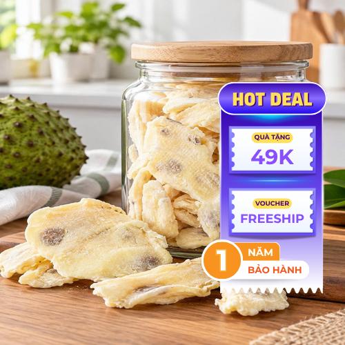 Mãng cầu sấy dẻo thơm ngon bổ dưỡng tự làm tại nhà
