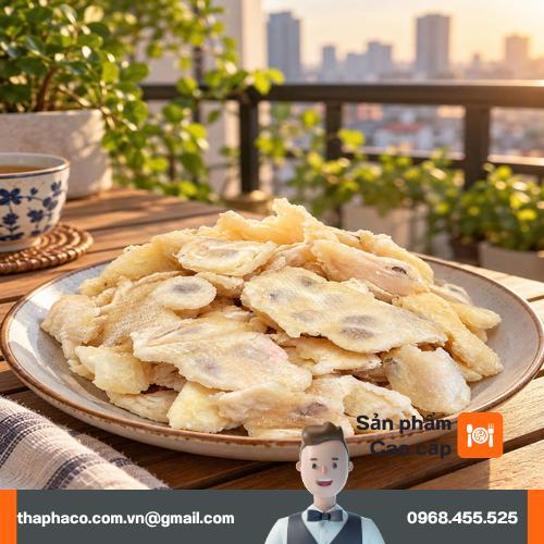 Đóng gói mãng cầu sấy dẻo THAPHACO tiện lợi