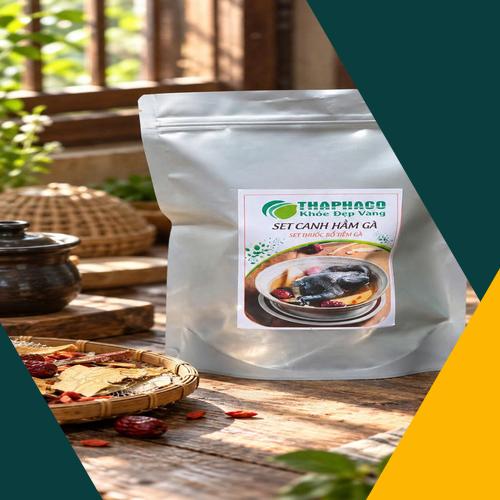 Thành phần thảo dược tự nhiên trong set canh hầm gà