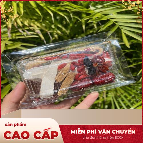 Thành phần thảo dược tự nhiên trong set canh hầm gà
